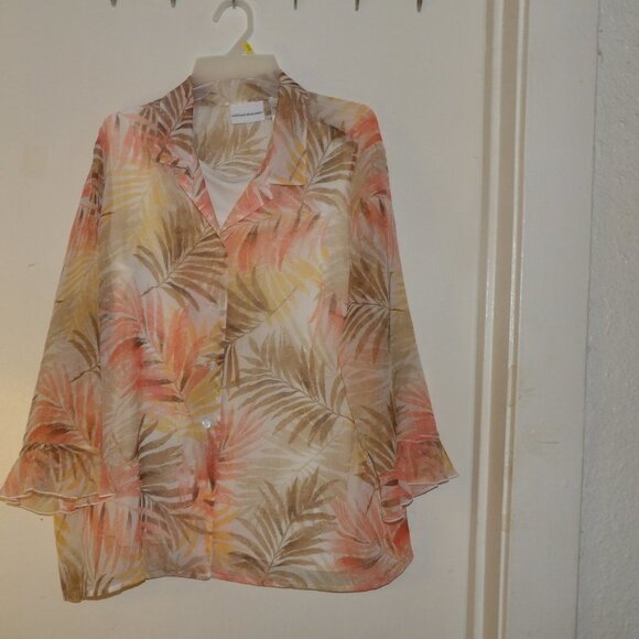 Alfred Dunner Twofer Top Sz 14 - Picture 1 of 6